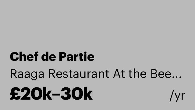 Chef de Partie