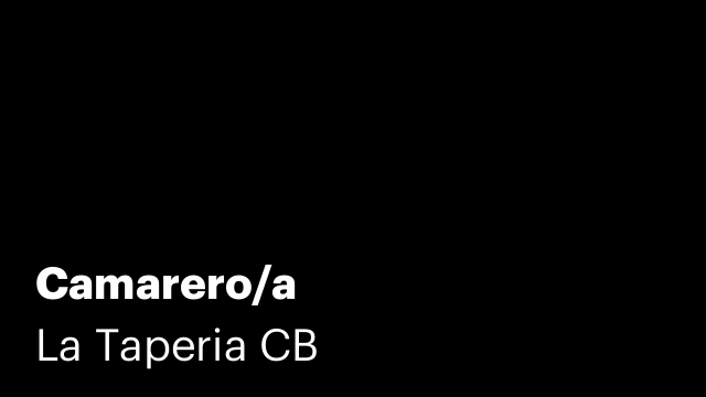Camarero/a