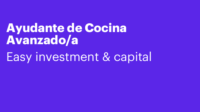 Ayudante de Cocina Avanzado/a