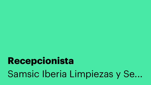 Recepcionista