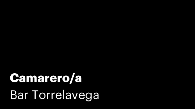 Camarero/a