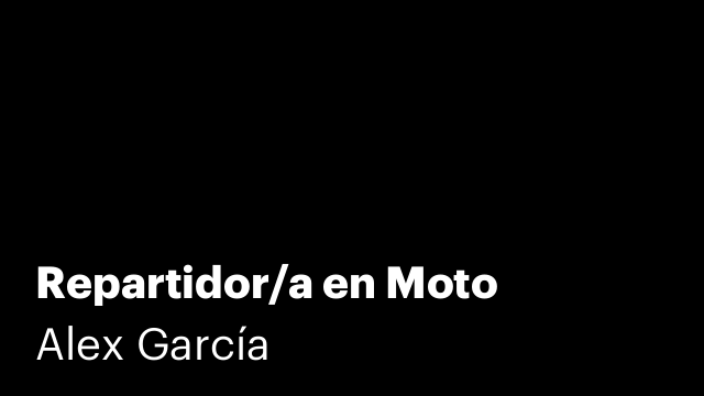 Repartidor/a en Moto