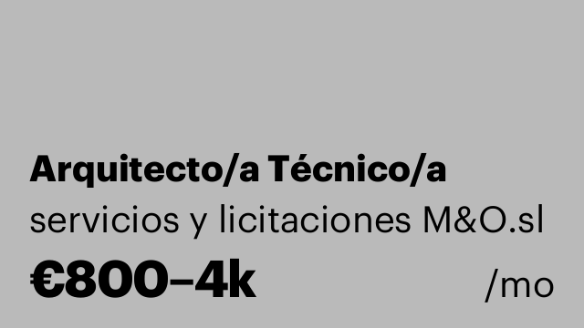 Arquitecto/a Técnico/a