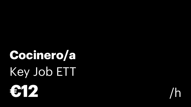Cocinero/a