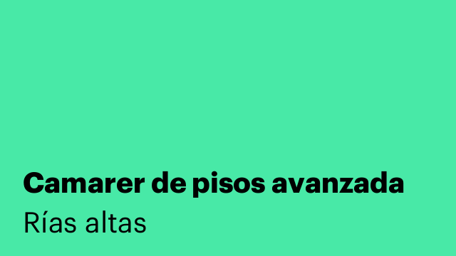 Camarer de pisos avanzada