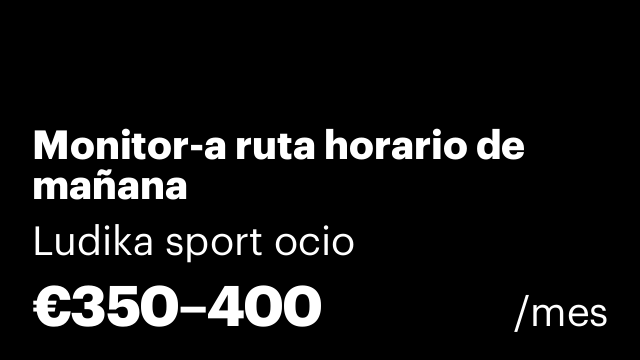 Monitor-a ruta horario de mañana
