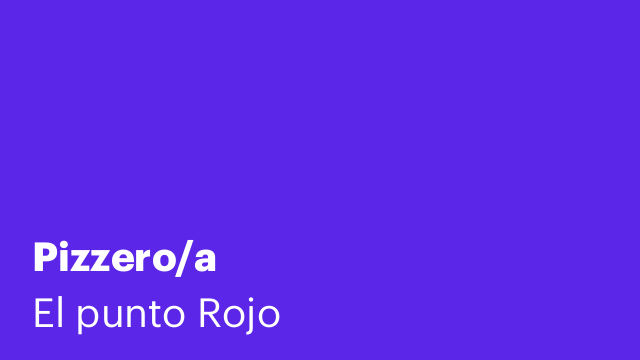 Pizzero/a