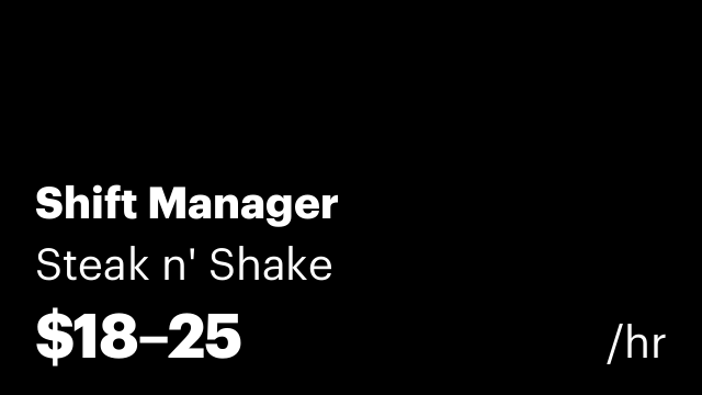 Shift Manager