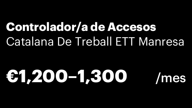 Controlador/a de Accesos