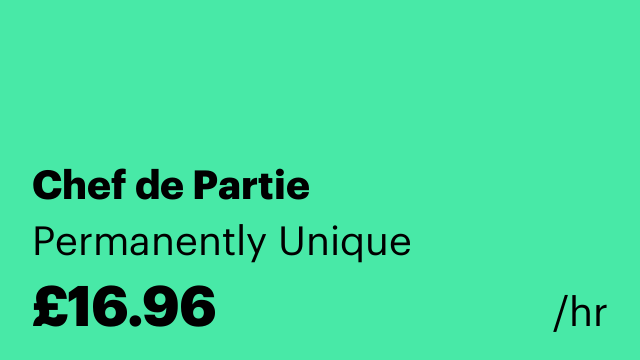 Chef de Partie