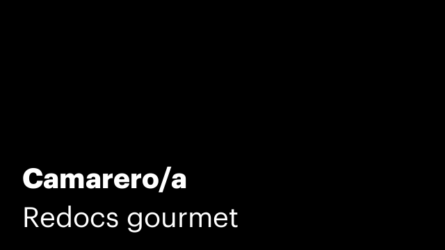 Camarero/a