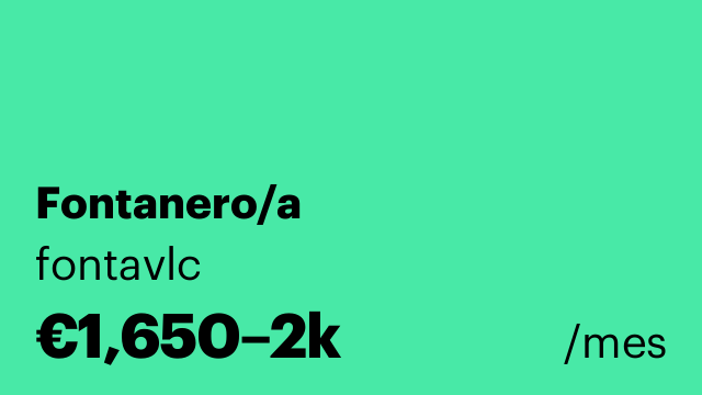 Fontanero/a