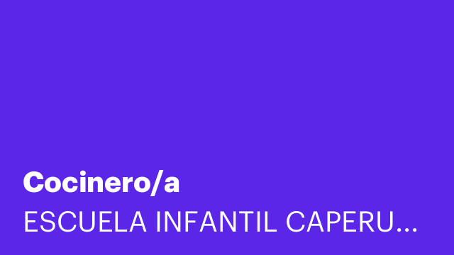 Cocinero/a