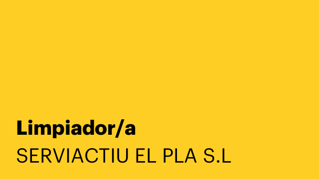 Limpiador/a