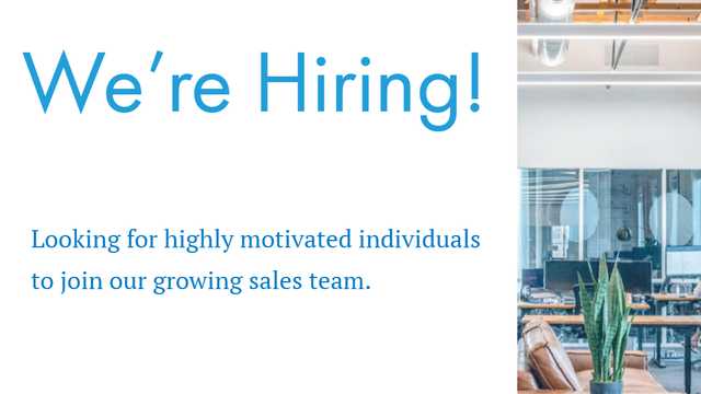 Aggressive Sales Agents– Merchant Cash Advance Office