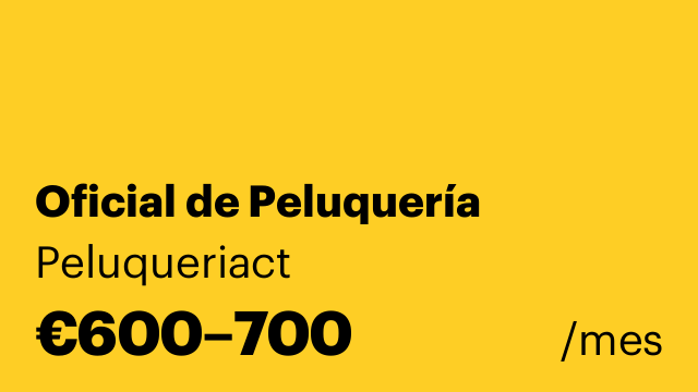 Oficial de Peluquería