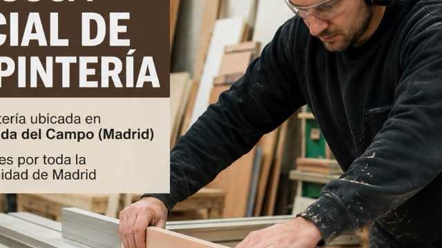 🔨 SE BUSCA OFICIAL DE CARPINTERÍA
