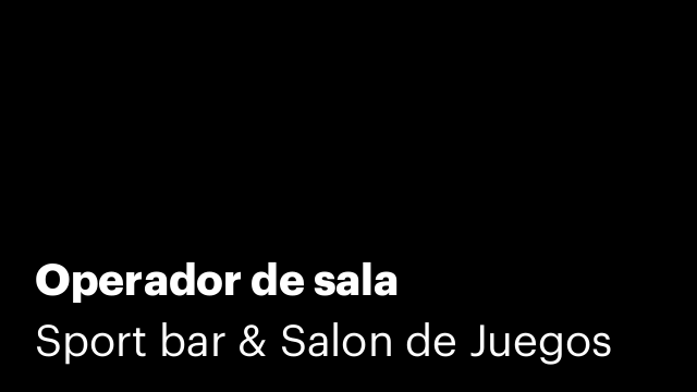 Operador de sala