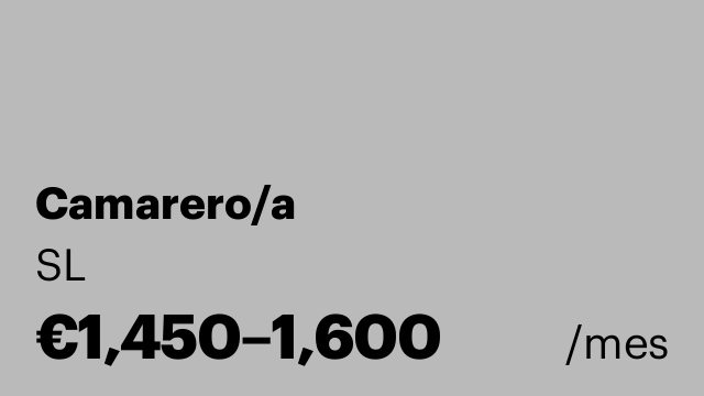 Camarero/a