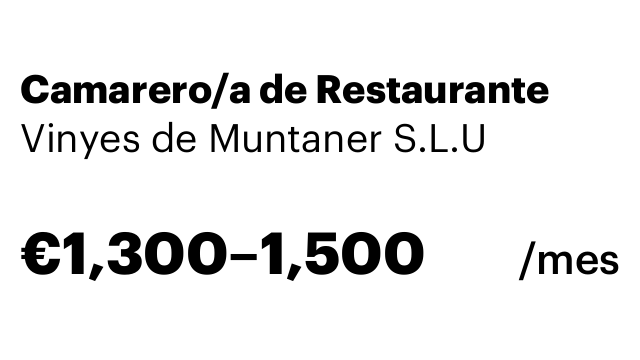Camarero/a de Restaurante