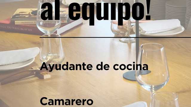 Camarero/a y Ayudante/a de Cocina