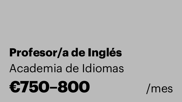 Profesor/a de Inglés