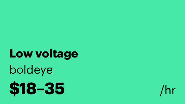 Low voltage