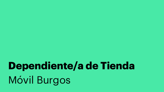 Dependiente/a de Tienda