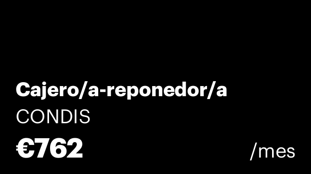 Cajero/a-reponedor/a