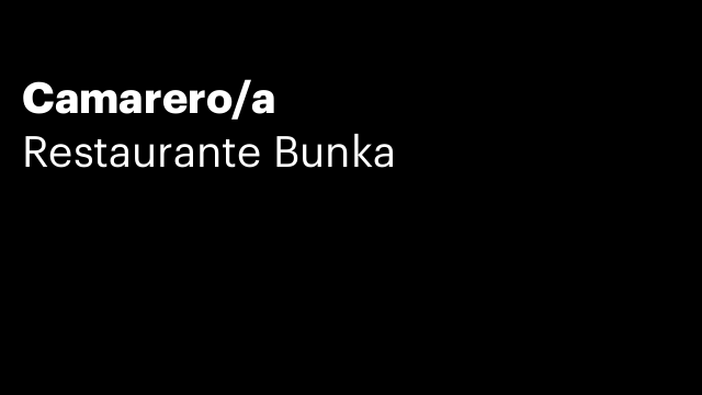 Camarero/a