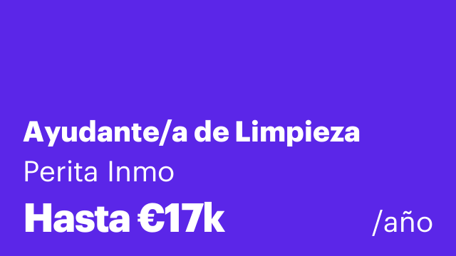Ayudante/a de Limpieza