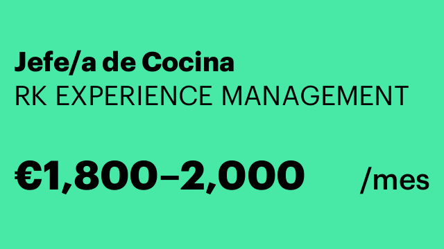 Jefe/a de Cocina