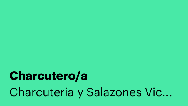 Charcutero/a