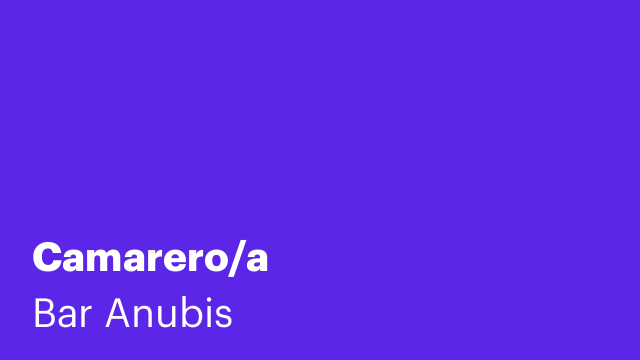 Camarero/a