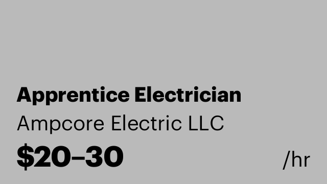 Apprentice Electrician