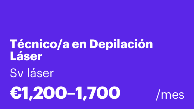 Técnico/a en Depilación Láser