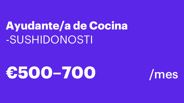Ayudante/a de Cocina