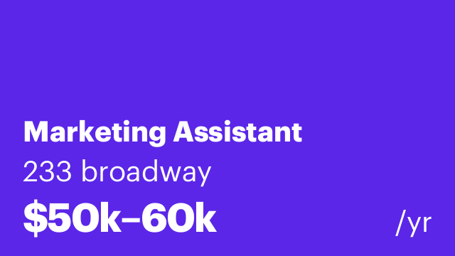 Marketing Assistant