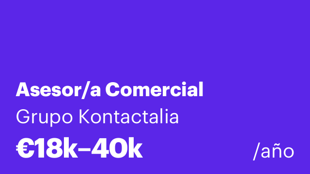 Asesor/a Comercial