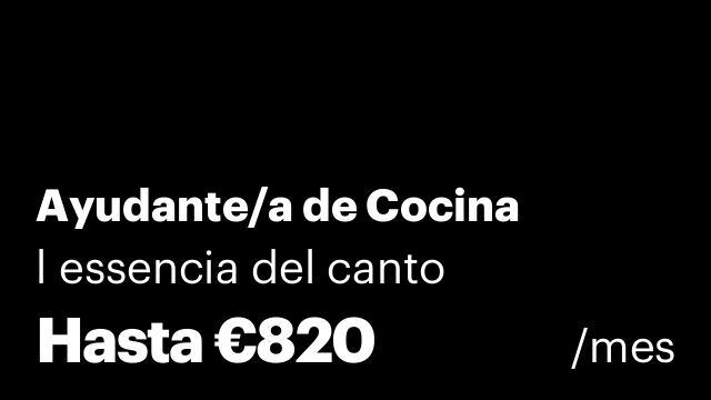 Ayudante/a de Cocina