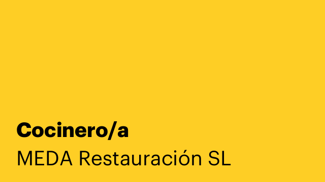 Cocinero/a