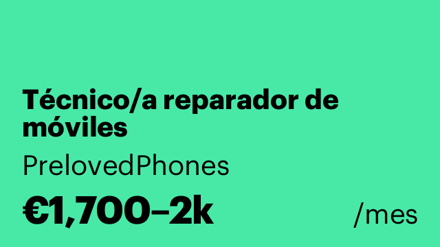 Técnico/a reparador de móviles