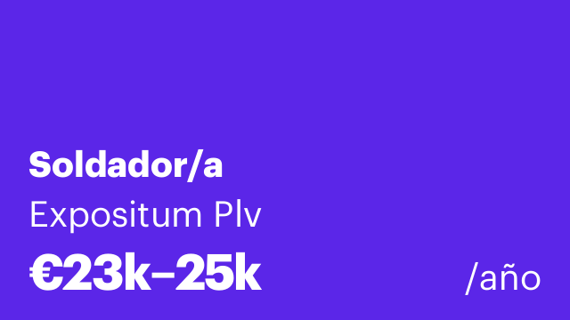 Soldador/a