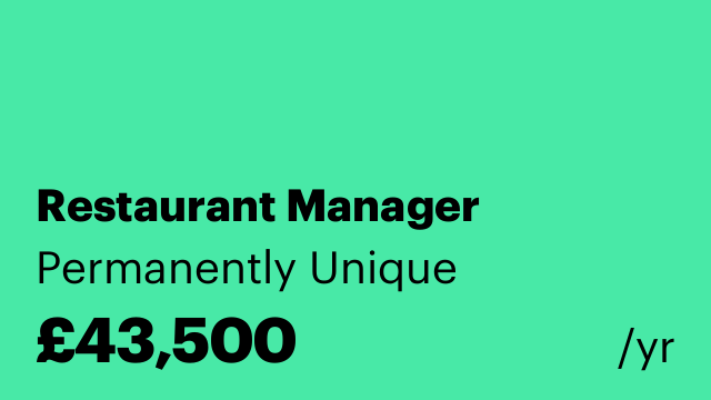 Restaurant Manager
