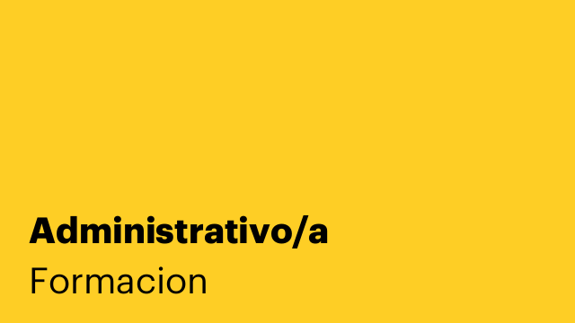 Administrativo/a