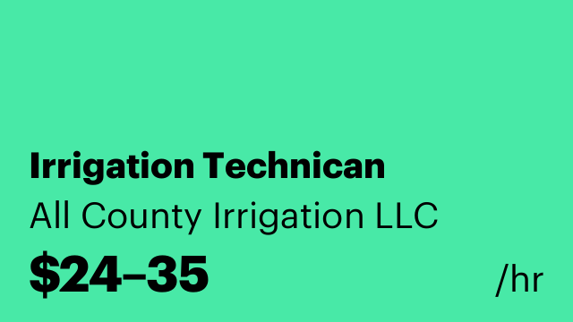 Irrigation Technican
