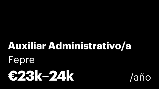 Auxiliar Administrativo/a