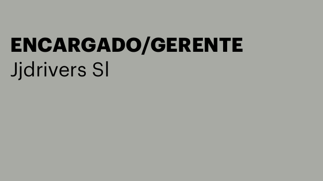 ENCARGADO/GERENTE