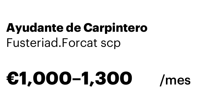 Ayudante de Carpintero
