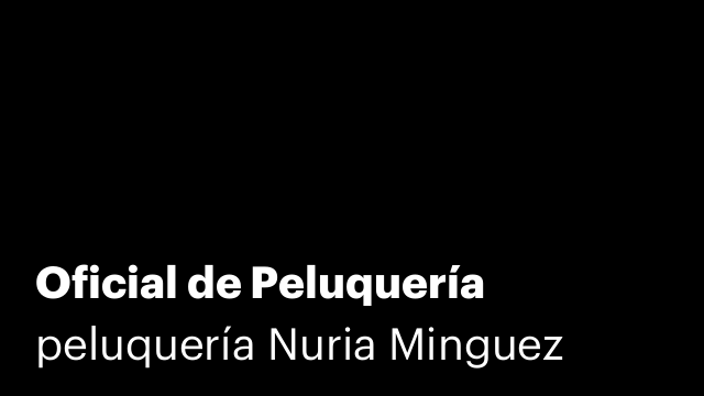 Oficial de Peluquería